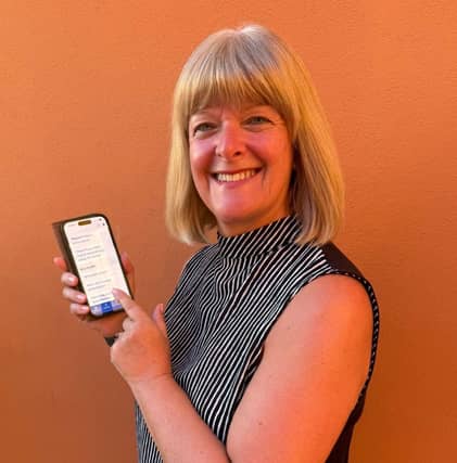 Jayne Birch-Jones uses the NHS app to manage her repeat prescriptions