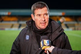 Mansfield Town manager Nigel Clough - one change today.