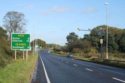 Major improvements will be made along the A614.