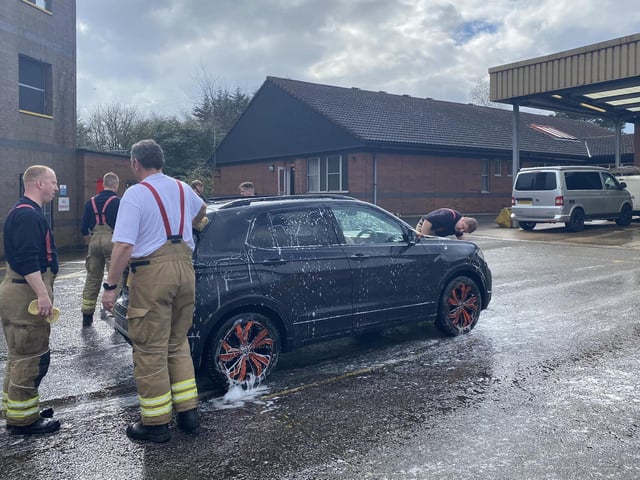 The Ashfield Fire Station charity car wash