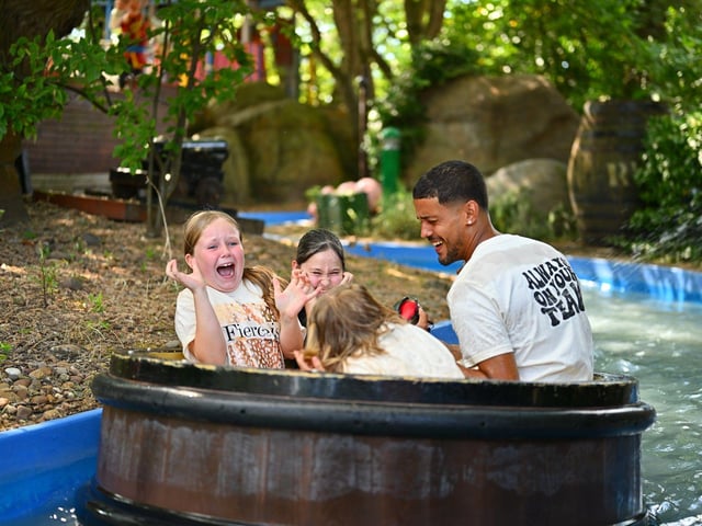 Jolly Pirate Barrel Ride at Sundown Adventureland