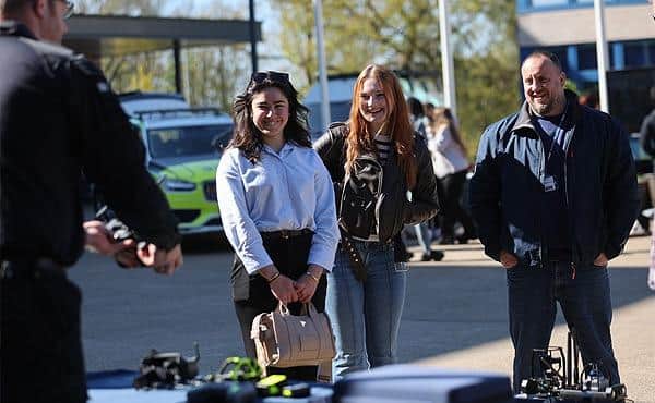 Students had the opportunity to tour different activity stations around the Nottinghamshire Police headquarters in Arnold, hosted by different force departments.