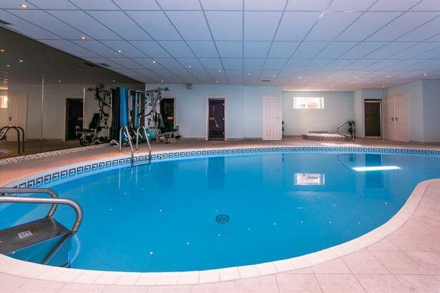 As well as a swimming pool, the extensive leisure facilities at the property on Chorley Road, Blackrod, include a sauna, steam room and changing room, plus a cinema room/games room.