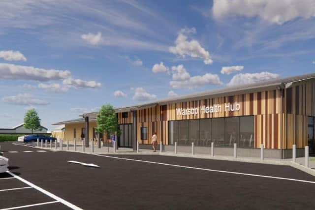 An artist's impression of how the new Warsop Health Hub will look when completed