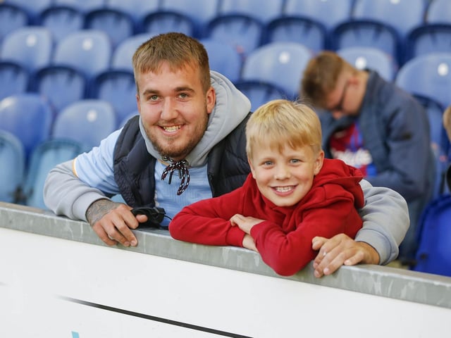 Mansfield Town fans during the Sky Bet League 2 match against Carlisle Utd.