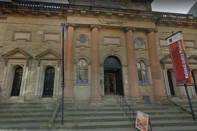 The National Justice Museum is housed in the historic Shire Hall and County Gaol in Nottingham. The museum explores the history of crime and punishment in England and includes exhibits on the justice system, prisons, and police.