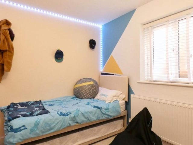 The fourth and final bedroom at the Forest Town house. A young teen's lair, perhaps?