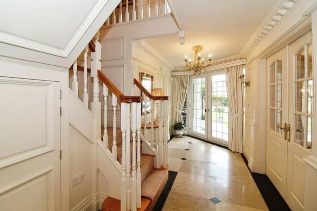 The grand entrance hallway sets the tone for the rest of the Sutton property.