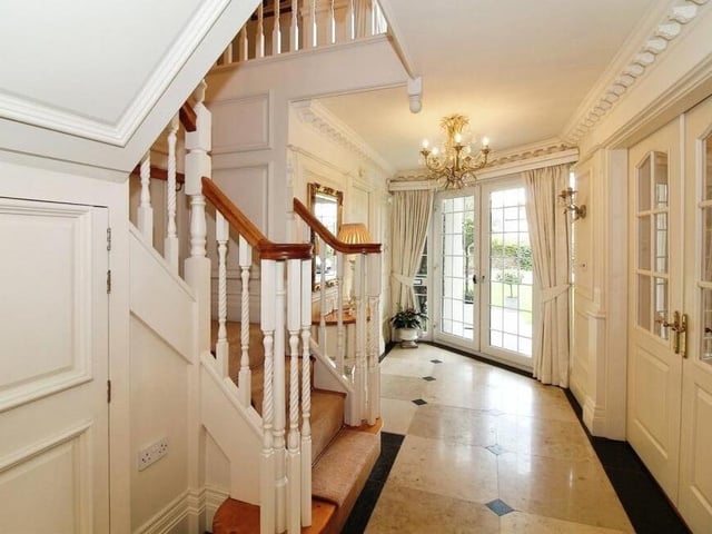 The grand entrance hallway sets the tone for the rest of the Sutton property.
