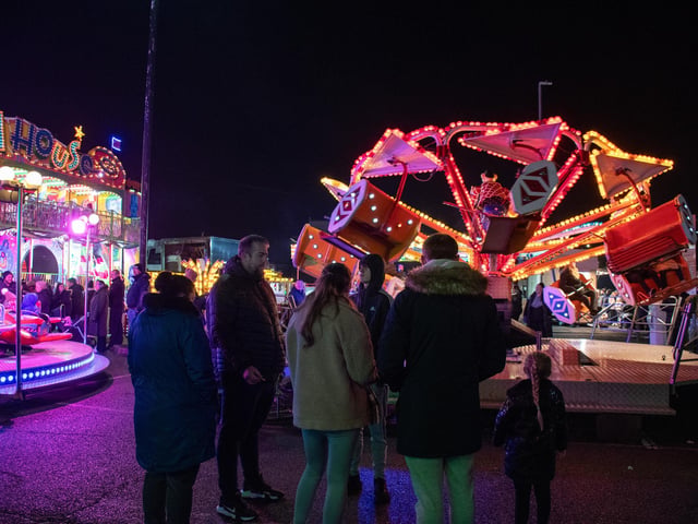 The fairground rides were a popular attraction for many