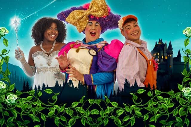 Some of the cast of Sleeping Beauty at Nottingham Playhouse