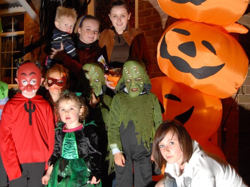 Halloween Fun at the Mansfield House on Brick Kiln Lane, 2008.