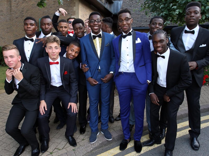 Northampton Academy pupils at prom in 2013.