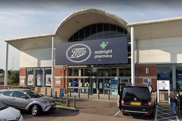 Boots at St Peters Retail Park, Mansfield, was among shops targeted during a string of thefts in Mansfield (Photo by Google).