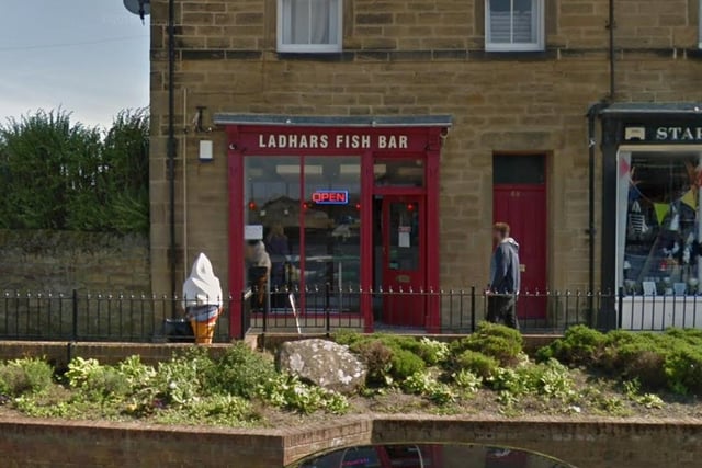 Ladhars Fish Bar in Newbiggin is ranked 15th.