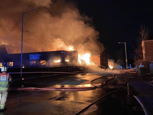 At its height, about 100 firefighters were in attendance.