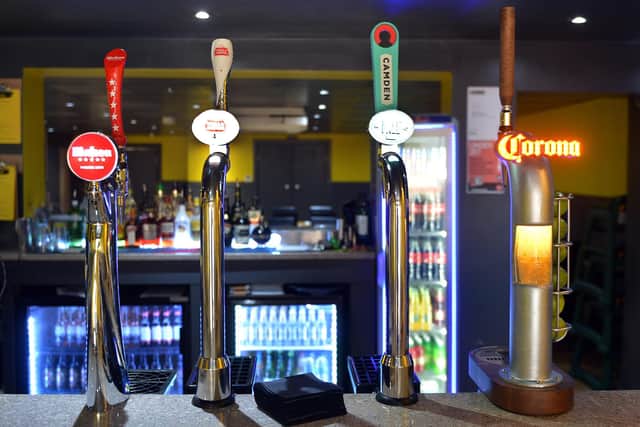 The restaurant had new beer pups installed this week, including Mahou and Corona.