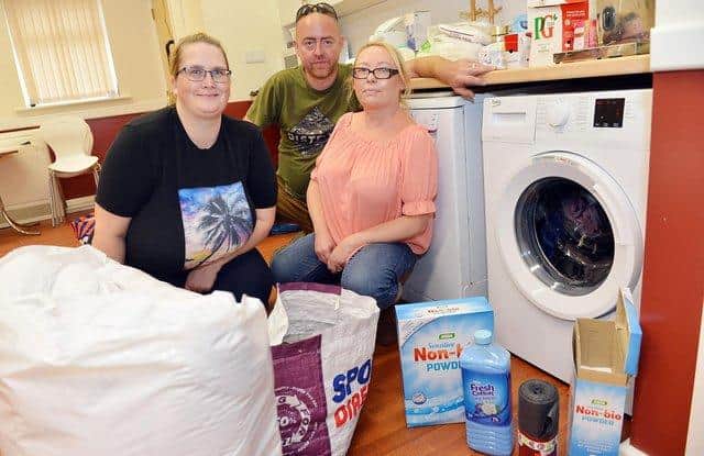 Pictured: Haylea Williams, Michael Ratcliffe and Kirsty Ratcliffe.