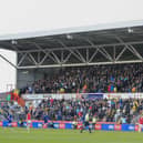 Travelling Mansfield fans at Wrexham 29 Mar 2024Photo credit : Chris & Jeanette Holloway / The Bigger Picture.media