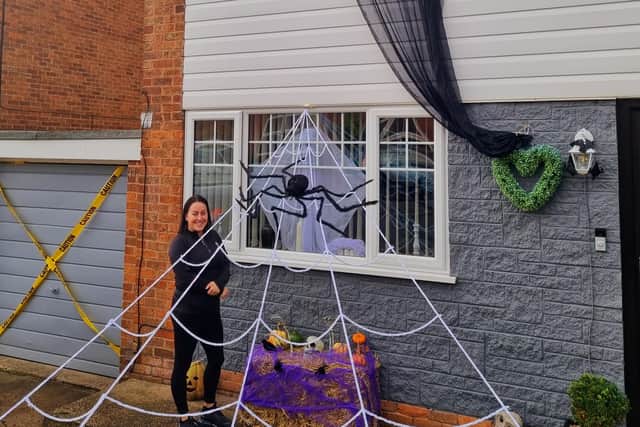 Brinsley mum Sarah Wade organised the Halloween event for the village.