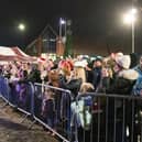 A big crowd gathered for the Christmas lights switch-on in Kirkby