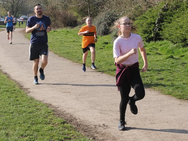Enthusiastic youngsters like to improve on their times at the five-kilometre Mansfield parkrun. The average finishing time for all runners over the years is 28 minutes, 39 seconds.