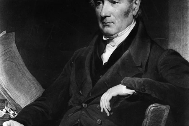 George Stephenson (1781 - 1848), British inventor and designer of steam engine was from Chesterfield.