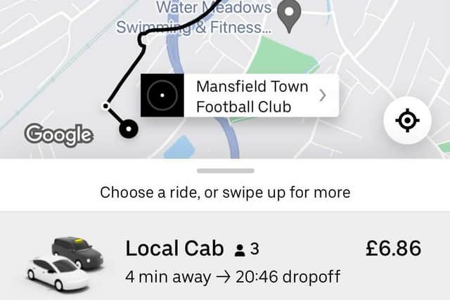Uber has today launched its local cab project in Mansfield