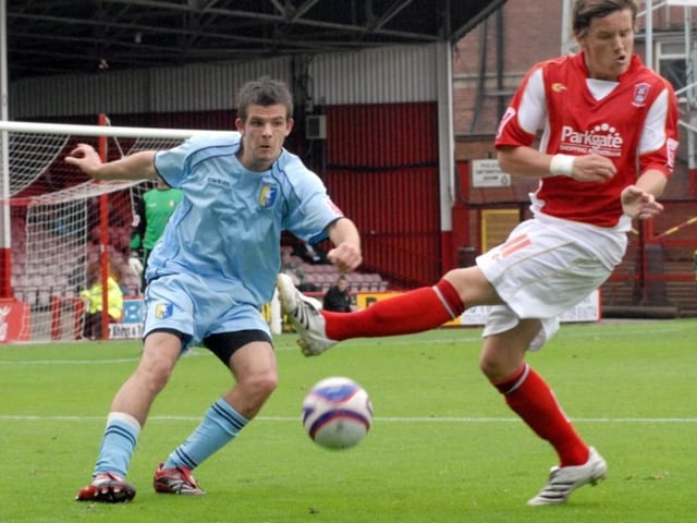 Ashley Kitchen clears for Stags at Millmoor in 2007.