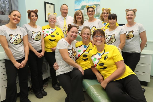 Staff at the Othodontic Practice dressing up for Children in Need