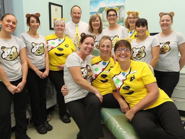 Staff at the Othodontic Practice dressing up for Children in Need