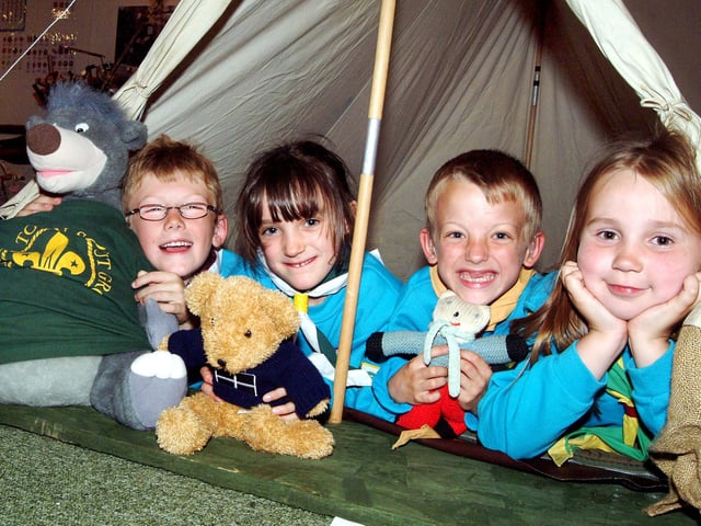 Around 60 Beavers descended on the Mansfield Museum in 2007 for a big sleep-over, with Callum Miller-Erdley, Annabel Whitham, Dominic Reece and Carly Stevenson finding a comfortable spot for their teddy bears.