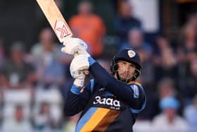 Billy Godleman is 69 not out as Derbyshire look to get the runs needed to beat Notts.