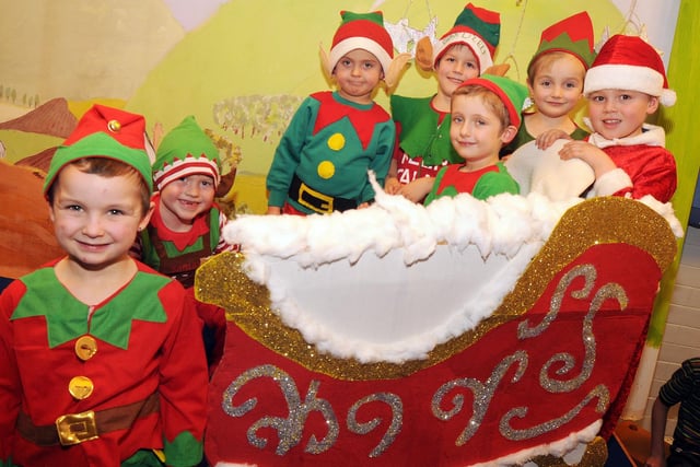 Pupils from Kingsway Primary School who took part in their Christmas play 'Star of Wonder' in 2012.