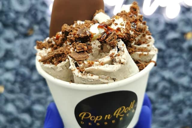 The new dessert shop opens on Saturday