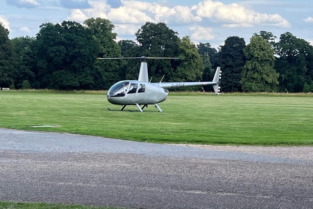 Not sure anything can beat landing into your school prom in a helicopter! This group of students arrived in serious style on Meden School's prom night.