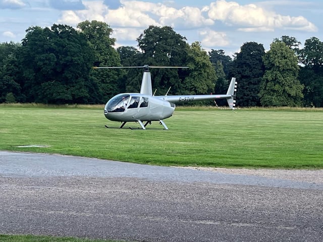 Not sure anything can beat landing into your school prom in a helicopter! This group of students arrived in serious style on Meden School's prom night.