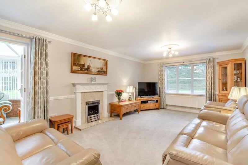 The best place to launch our photo gallery of the Forest Town house is in the elegant lounge, which is a spacious, dual-aspect reception room. The window overlooks the back of the property, while the door to the left leads to the conservatory.
