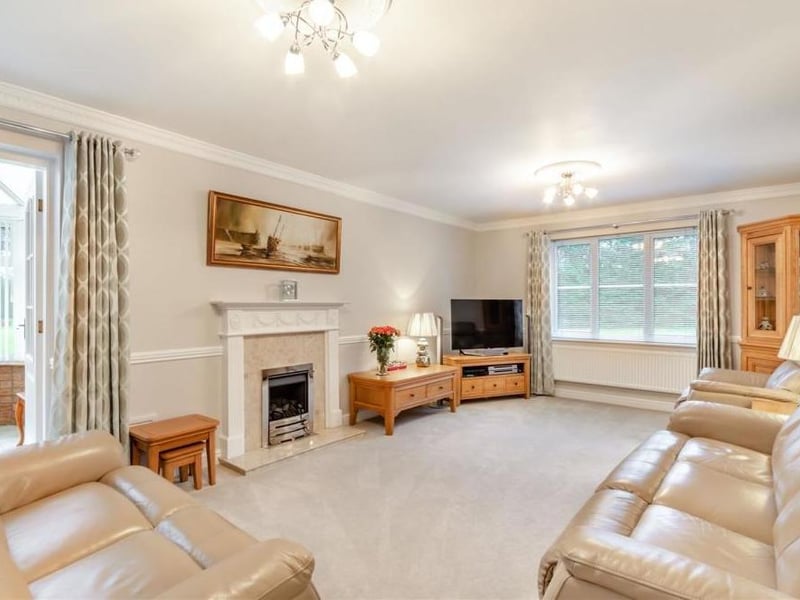 The best place to launch our photo gallery of the Forest Town house is in the elegant lounge, which is a spacious, dual-aspect reception room. The window overlooks the back of the property, while the door to the left leads to the conservatory.