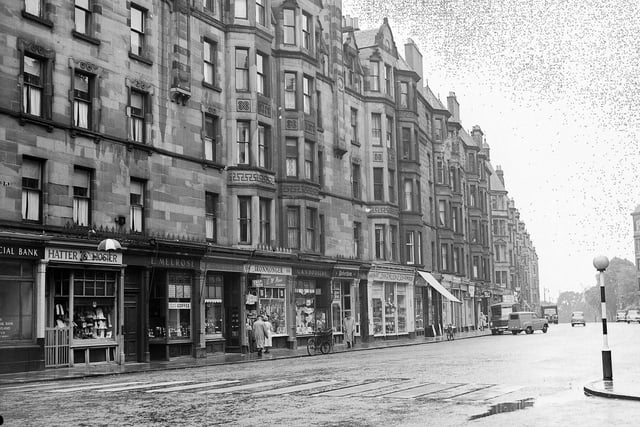 Shops on Bruntsfield Place in June 1958.