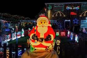 Tony and Wendy Swift's Nuthall home will be lit up for Christmas again this year. Photo: Submitted