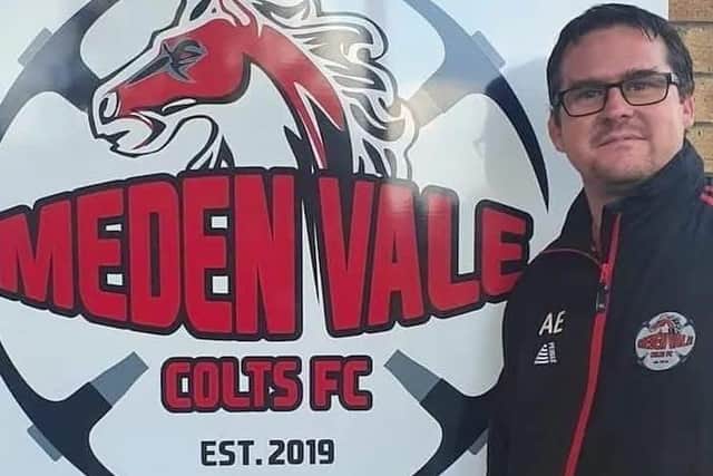 Adam Elce is the founder and chairman of Meden Vale Colts Football Club.