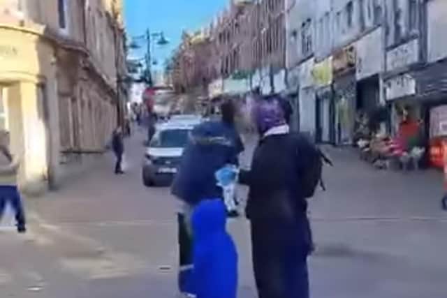 A still from the video which went viral online
