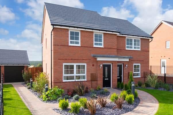 A street view at Barratt Homes' Berry Hill development in Mansfield