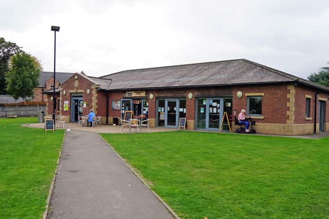 A view of Rumbles Community Cafe at Sutton Lawn.