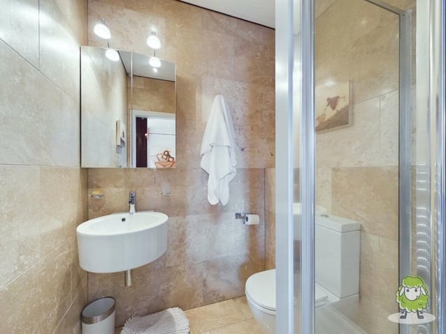 This the second en suite room on the first floor of the £470,000 Mansfield property. A sparkling space.