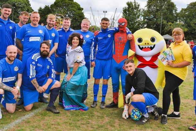 The popular charity football match returned to Forest Town Arena this weekend.