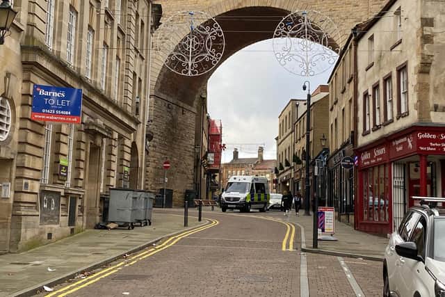 The man was found collapsed on Church Street in Mansfield in the early hours of this morning