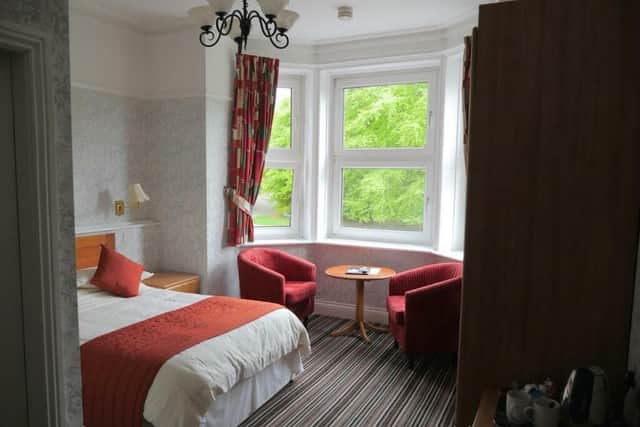 One of the rooms at the house in multiple occupation on Woodhouse Road, Mansfield, as presented by estate agents.