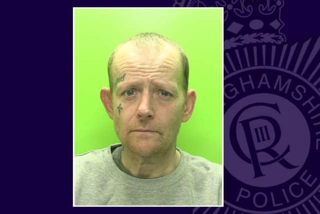 Lester Moore has been banned from several store chains across Nottinghamshire. Photo: Nottinghamshire Police